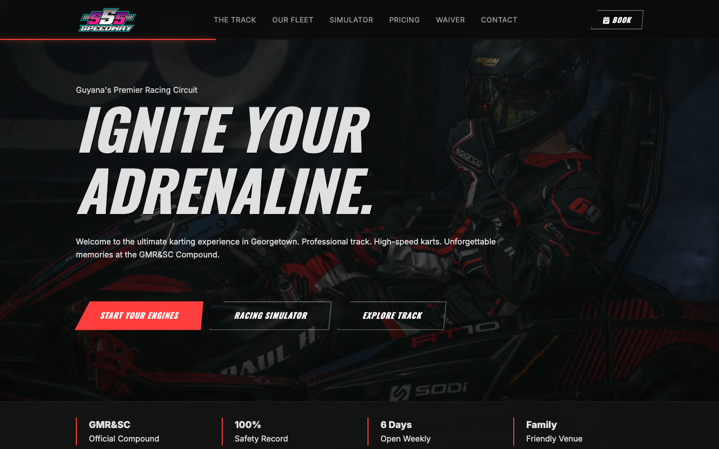 555 Speedway home page: Ignite your adrenaline